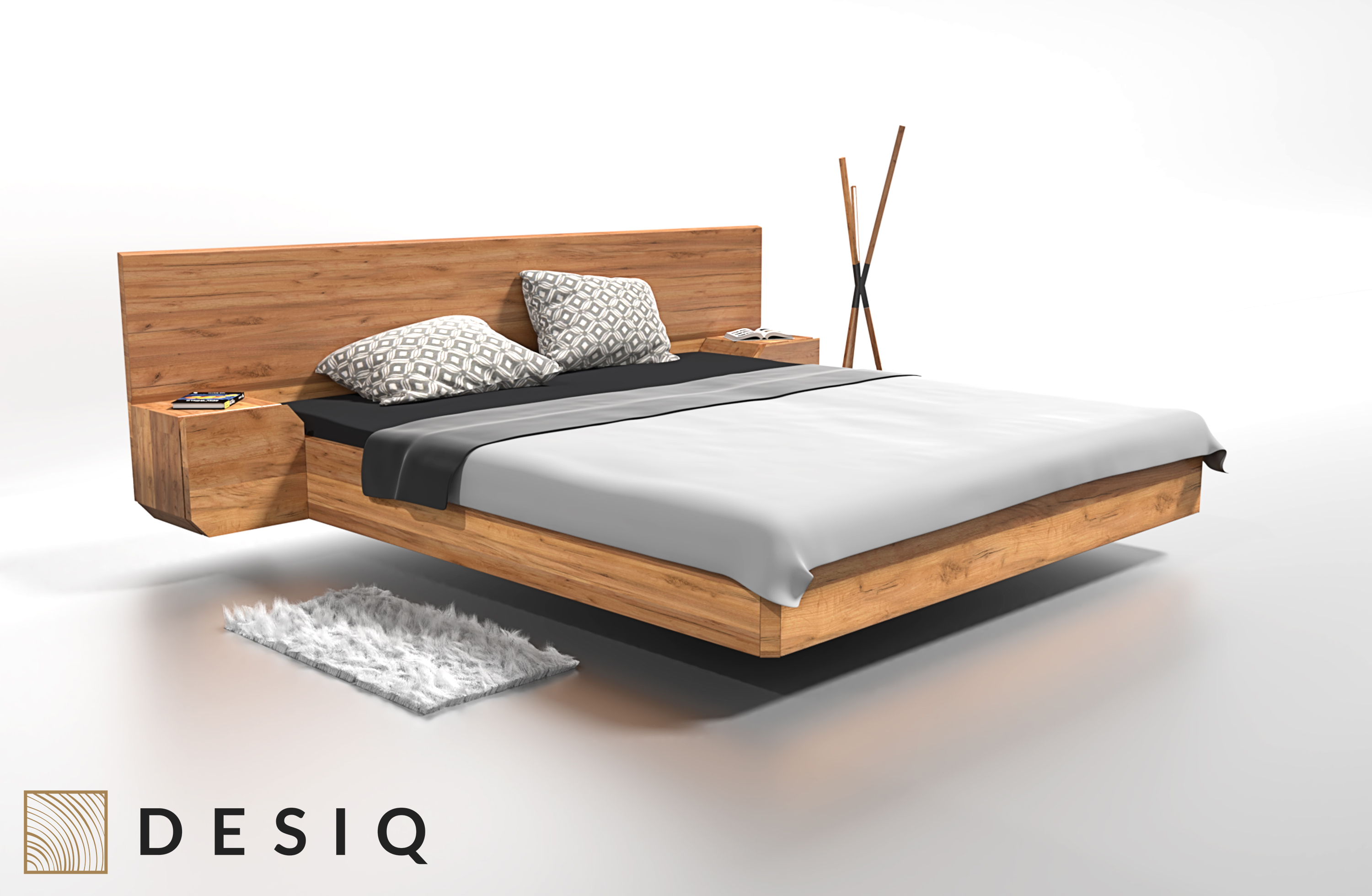 Łóżko drewniane Mutombo